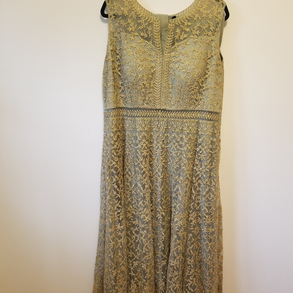 Beautiful Olive Green Anarkali Indian Wear Gown